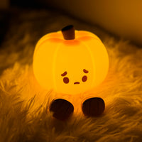 1 Little Pumpkin Night Light Cute Soft Silicone Lamp Room Decoration Timed Dimmable Bed Decoration Children Baby Birthday Gift