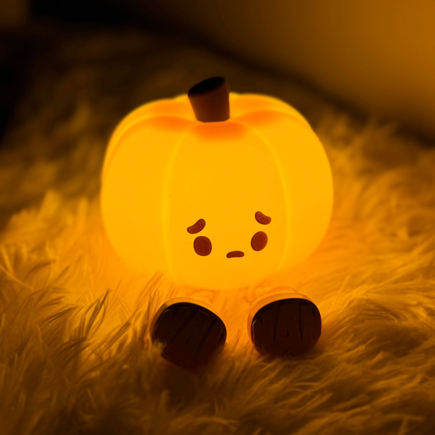 1 Little Pumpkin Night Light Cute Soft Silicone Lamp Room Decoration Timed Dimmable Bed Decoration Children Baby Birthday Gift
