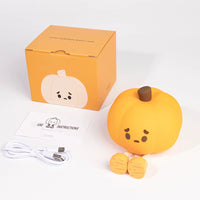 1 Little Pumpkin Night Light Cute Soft Silicone Lamp Room Decoration Timed Dimmable Bed Decoration Children Baby Birthday Gift